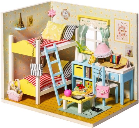 HONGDA Składany Drewniany Model Puzzle 3D DIY Youth Ever