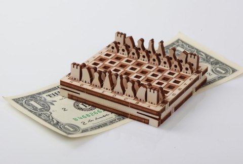 Mr.Playwood Drewniane Puzzle 3D - Gra Szachy