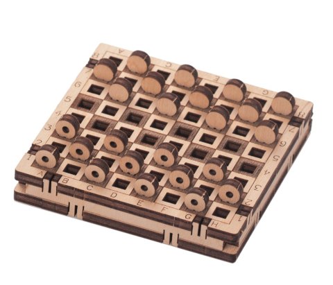 Mr.Playwood Drewniane Puzzle 3D - Gra Warcaby
