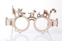 Mr.Playwood Drewniane Puzzle 3D - Okulary Domki