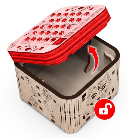 Mr.Playwood Drewniane Puzzle 3D - Szkatułka Secret of Tiger