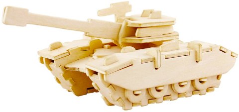ROBOTIME Drewniane Puzzle 3D - Czołg