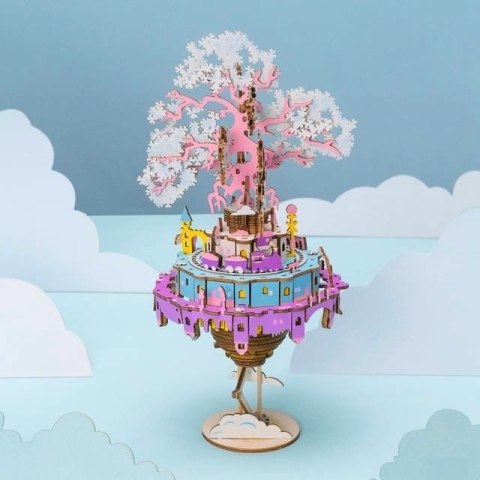 ROBOTIME Drewniane Puzzle 3D - Pozytywka Miasto