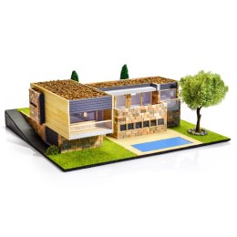 DOMUSKITS Składany z Cegły 3D Współczesny Dom Mura