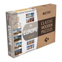 EWA Drewniane Dwustronne Puzzle - Europa