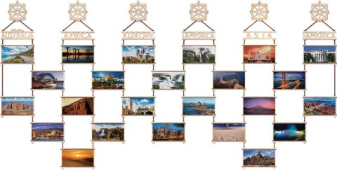 EWA Drewniane Dwustronne Puzzle - Europa