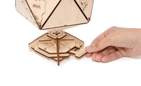 EWA Drewniane Puzzle 3D - Dwudziestościenny Globus