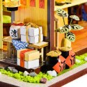 LITTLE STORY Składany Drewniany Model LED - Sushi House