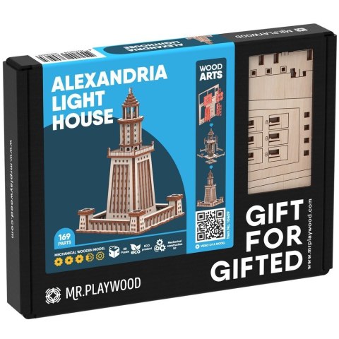 Mr.Playwood Drewniane Puzzle 3D - Latarnia Aleksandria