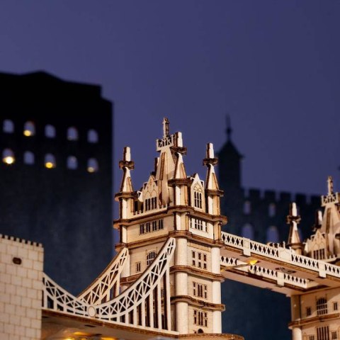 ROBOTIME Drewniane Puzzle 3D - LED Tower Bridge