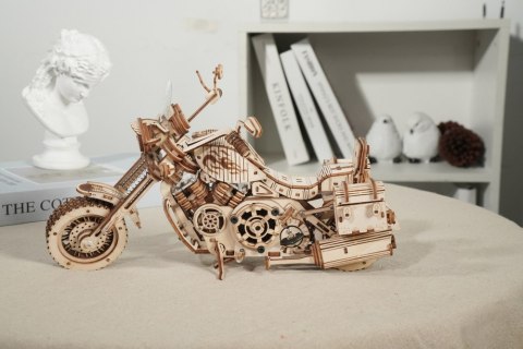 ROBOTIME Drewniane Puzzle 3D - Motocykl Cruiser