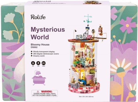 ROBOTIME Składany Model LED w Akrylowej Tubie - Kwiecisty Dom