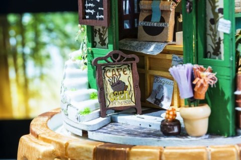 ROBOTIME Składany Model LED w Akrylowej Tubie - Magiczna Kawiarnia