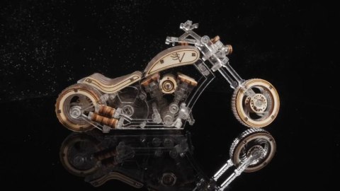 Veter Models Puzzle 3D - Motocykl Chopper V-1