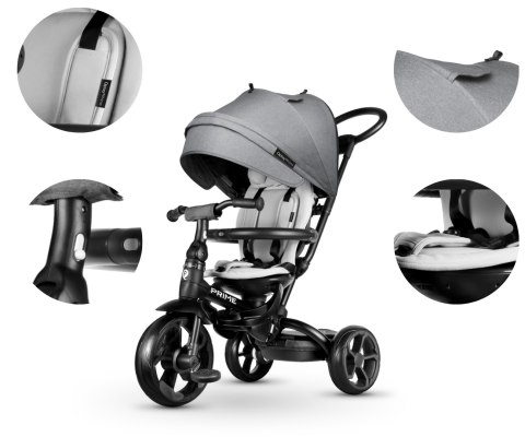 Qplay Rowerek Trójkołowy New Prime Grey