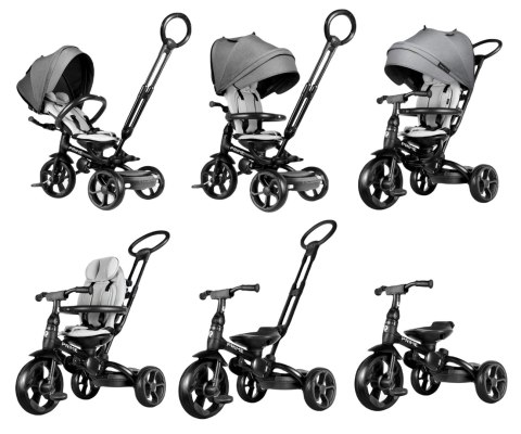 Qplay Rowerek Trójkołowy New Prime Grey