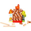 TOOKY TOY Gra Dżenga Spadająca Kura Drewniana Farma
