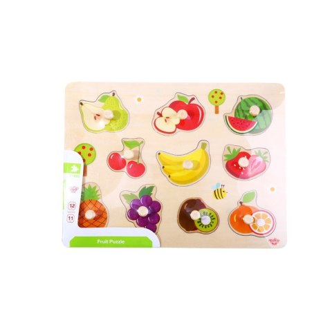TOOKY TOY Puzzle Układanka Z Pinezkami Owoce