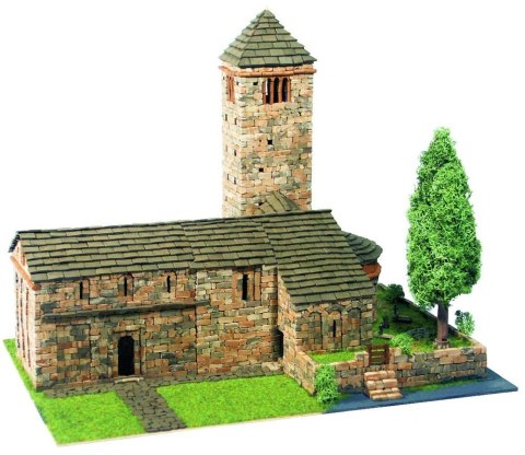 DOMUS KITS Składany Domek z Cegły Model 3D Romanica S. Pedro De Larrede
