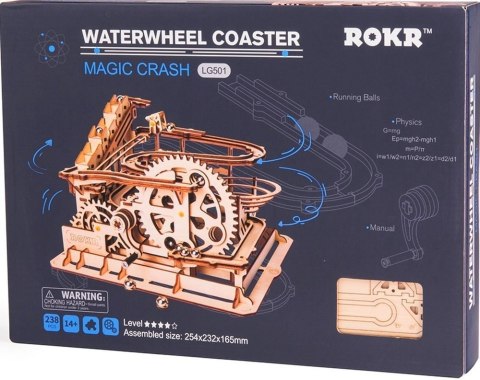 ROBOTIME Drewniane Puzzle 3D - Tor Do Wyścigu Kulek LG501