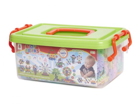 KLOCKI PRZESTRZENNE WAFLE GWIAZDKI ŚNIEŻYNKI EDUKACYJNE 1000EL.