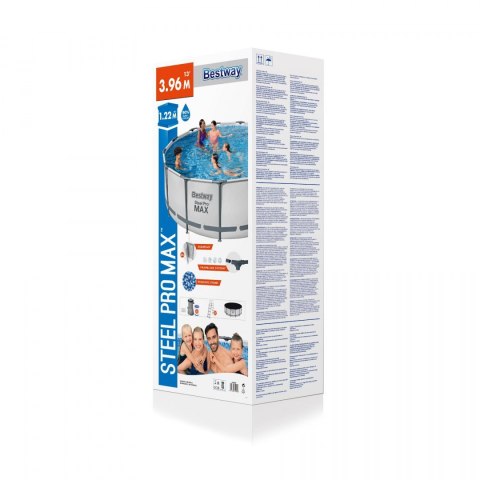 Basen Stelażowy 13 FT 396 x 122 cm Steel Pro Max BESTWAY