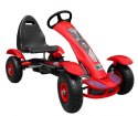 Duży Gokart Pompowane Koła Czerwony