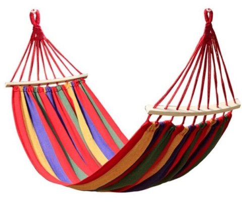 HAMAK DWUOSOBOWY 200x150CM Z DRĄŻKIEM 80CM