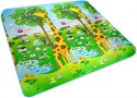 MATA EDUKACYJNA PIANKOWA DWUSTRONNA ZOO200CM x 180CM x 0,5CM