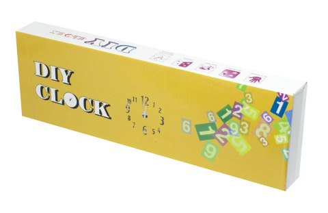 ZEGAR ŚCIENNY DUŻY 80-120CM SREBRNY 4 CYFRY