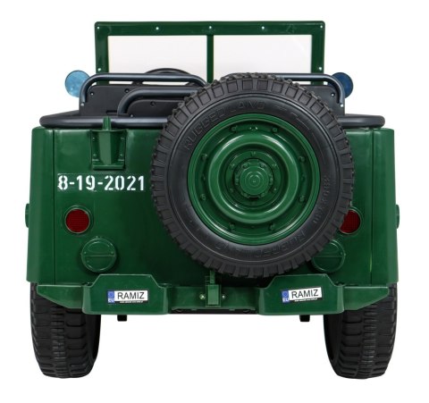 Pojazd Retro Wojskowy 4x4 Zielony
