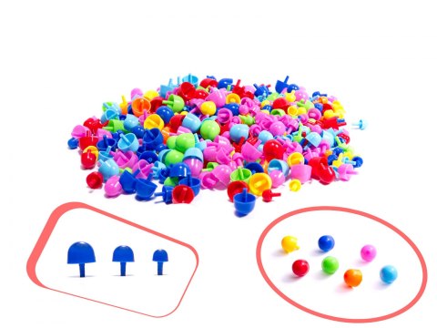 PUZZLE PINEZKI GRZYBKI + NAUKA SZYCIA ZESTAW 603EL