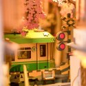 ROBOTIME Składany Drewniany Model LED - Sakura Densya