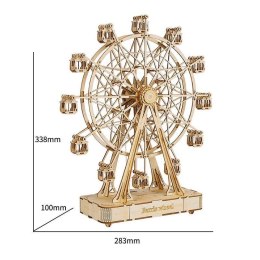 Drewniany Model Puzzle 3D Diabelski Młyn Pozytywka