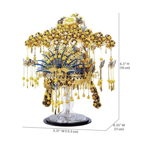 Piececool Puzzle Metalowe Model 3D - Diadem Feniksa