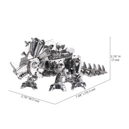 Piececool Puzzle Metalowe Model 3D - Dinozaur Stego
