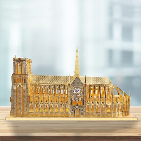 Piececool Puzzle Metalowe Model 3D - Katedra Notre Dame