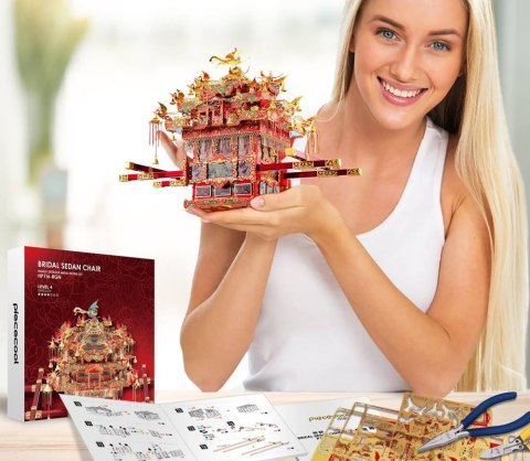 Piececool Puzzle Metalowe Model 3D - Krzesło Ślubne