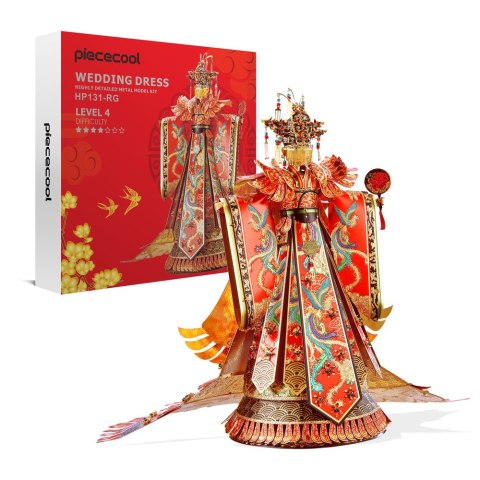 Piececool Puzzle Metalowe Model 3D - Suknia Ślubna