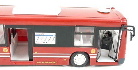 AUTOBUS ZDALNIE STEROWANY RC Z DRZWIAMI CZERWONY
