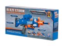 KARABIN NA PIANKOWE STRZAŁKI BĘBENKOWY BLAZE STORM + CELOWNIK + 20 STRZAŁEK NIEBIESKI