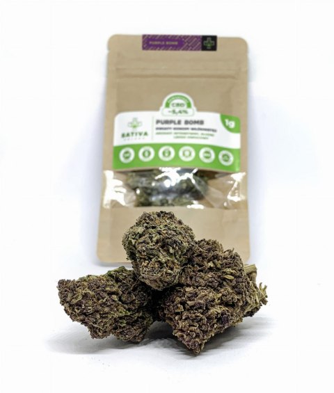 CBD Kwiaty Konopi "Purple Bomb" 1 g