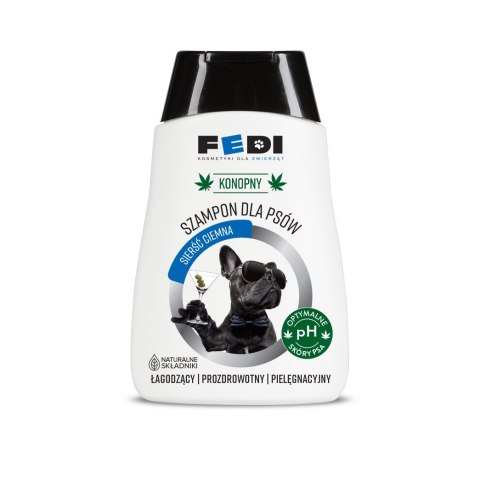 FEDI KONOPNY SZAMPON DLA PSÓW - sierść ciemna - 300ml