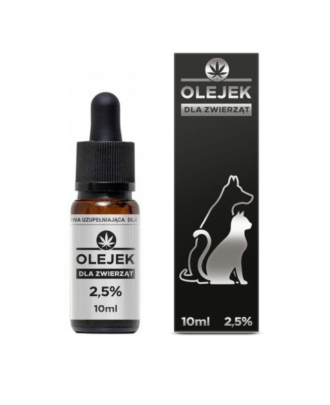 OLEJEK Z KONOPI 2,5% CBD Sativa Poland | Dla zwierząt