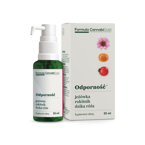 PROMOCJA 1+1 | Olejek Formula CannabiGold ODPORNOŚĆ* JEŻÓWKA, ROKITNIK, DZIKA RÓŻA