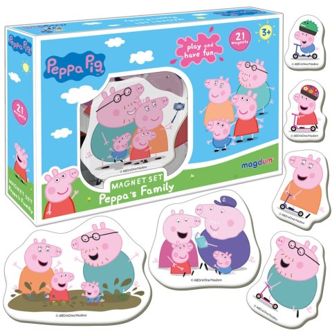 Zestaw Magnesów Świnka Peppa Rodzina