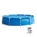 Basen ogrodowy stelażowy okrągły 305x76 + pompa INTEX 28202NP