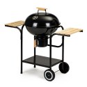 Grill ogrodowy z pokrywą i półkami