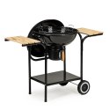 Grill ogrodowy z pokrywą i półkami