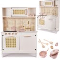 KUCHNIA DREWNIANA MDF RETRO Z AKCESORIAMI BOHO